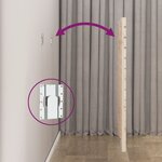 vidaXL Tête de lit murale 146x3x91 5 cm Bois massif de pin