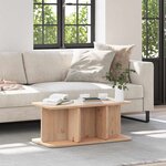 vidaXL Table basse Naturel 80 x 39 5 x 33 5 cm Bois massif en pin