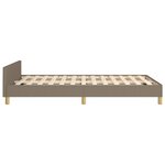 vidaXL Cadre de lit sans matelas taupe 120x200 cm tissu