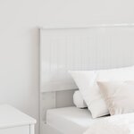 vidaXL Tête de lit Blanc Brillant 80 cm Bois d'ingénierie