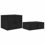 vidaXL Cadre de lit avec rangement Chêne noir 244 x 127 x 53.5 cm