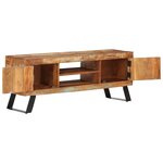 vidaXL Meuble TV 112x30x45 cm bois massif de récupération