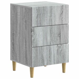 vidaXL Cabinet de chevet avec tiroir Sonoma gris 43 x 41 x 66 5 cm