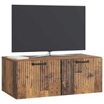 vidaXL Meuble TV mural Bois ancien 78 5 x 41 x 30 cm Bois d'ingénierie