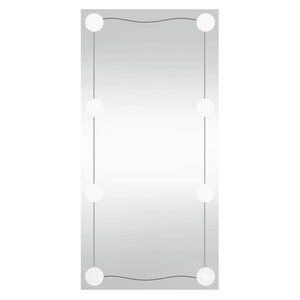 vidaXL Miroir mural avec lumières LED 30x60 cm verre rectangulaire
