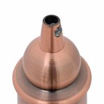 vidaXL Douilles de lampe 2 Pièces bronze rouge E27