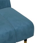 vidaXL Ensemble de canapés 2 Pièces bleu velours