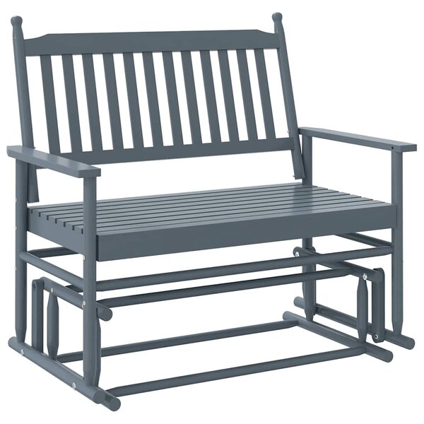 vidaXL Banc balancelle gris 118x70x104 5 cm bois massif de peuplier
