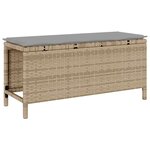 vidaXL Ensemble de salle à manger pour jardin 3 Pièces Beige Poly rotin