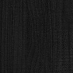 vidaXL Cadre de lit sans matelas noir bois massif