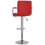 vidaXL Tabourets de bar lot de 2 rouge bordeaux similicuir