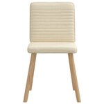 vidaXL Chaises à manger lot de 6 crème tissu