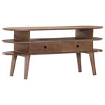 vidaXL Meuble TV 110x35x50 cm Bois d'acacia solide