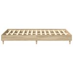 vidaXL Cadre de lit sans matelas chêne sonoma 135x190 cm
