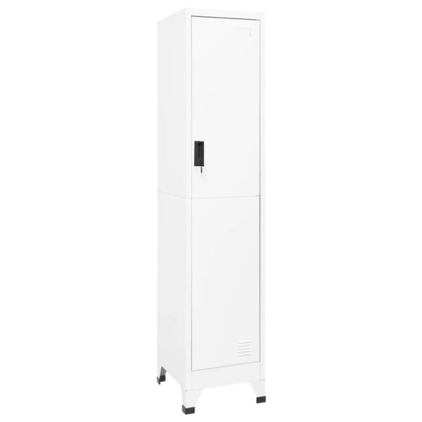 vidaXL Armoire à casiers Blanc 38x45x180 cm Acier