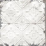 DUTCH WALLCOVERINGS Papier peint Plafond en étain Blanc