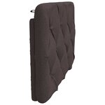 vidaXL Coussin de tête de lit marron foncé 90 cm tissu