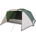 vidaXL Tente de camping avec porche 4 personnes vert imperméable