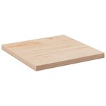vidaXL Dessus de table 40x40x2 5 cm carré bois de pin massif