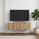 vidaXL Meuble TV mural 99 x 41 x 30 cm Chêne artisanal
