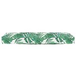 vidaXL Coussin pour banc de palette Motif de feuille 120 x 40 x 8 cm
