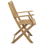 vidaXL Chaises pliables de jardin lot de 2 bois massif d'acacia