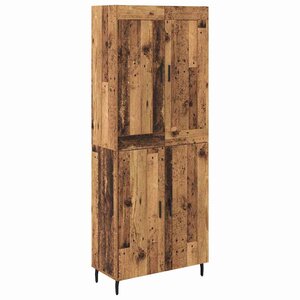 vidaXL Haut Armoire 2 Pièces Bois ancien Bois d'ingénierie
