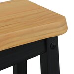 VidaXL Tabouret de bar EKAI 2 Pièces Noir 40 x 29 x 45 5 cm