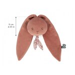 Peluche Lapin musical terracotta