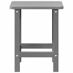 vidaXL Table d'appoint Adirondack Gris clair 38 x 38 x 46 cm HDPE
