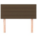 vidaXL Tête de lit Marron Foncé 80x5x78/88 cm Tissu