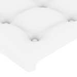 vidaXL Tête de lit avec oreilles Blanc 93x23x78/88 cm Similicuir