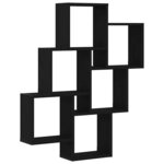vidaXL Étagère Murale Chêne noir 78 x 15 x 93 cm Bois d'ingénierie