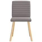 vidaXL Chaises à manger lot de 4 taupe tissu