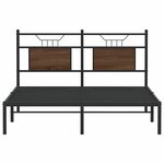 vidaXL Cadre de lit sans matelas chêne marron 140x190 cm