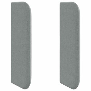 vidaXL Oreille de tête de lit Gris 40 5 x 40 5 x 4 cm tissu