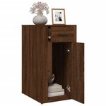 vidaXL Armoire de bureau Chêne marron 40x49x75 cm Bois d'ingénierie