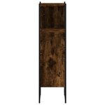 vidaXL Armoire de salle de bain chêne fumé 33x33x120 5 cm