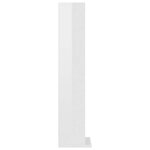 vidaXL Armoire à CD Blanc brillant 21x20x88 cm Bois d'ingénierie