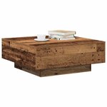 vidaXL Table basse Bois Ancien 80 x 80 x 31 cm