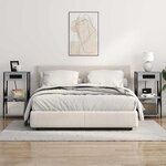 vidaXL Cabinet de chevet 2 Pièces Sonoma gris 41 x 31 x 76 cm