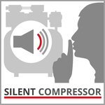 Einhell compresseur à air te-ac 24 silent 750 w