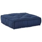 Poufs modulaires vidaXL 3 pièces en tissu indigo