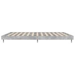 vidaXL Cadre de lit sans matelas gris béton 120x200 cm