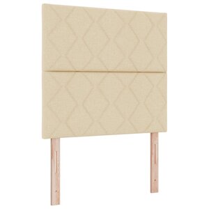 vidaXL Tête de lit LED Crème 100 cm tissu