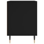 vidaXL Table de chevet Noir 40x35x50 cm Bois d’ingénierie