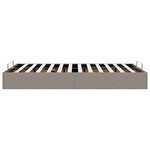 vidaXL Cadre de lit ottoman sans matelas taupe 120x190 cm tissu