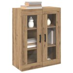 vidaXL Buffet Chêne artisanal 69 5 x 34 x 90 cm Bois d'ingénierie
