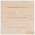 vidaXL Dessus de table blanc 70x70x2 5 cm bois de pin massif