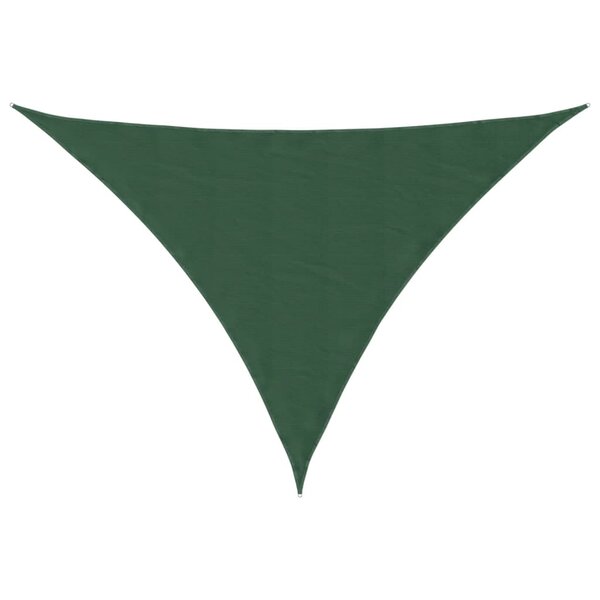 vidaXL Voile parasol tissu oxford triangulaire 5x6x6 m vert foncé